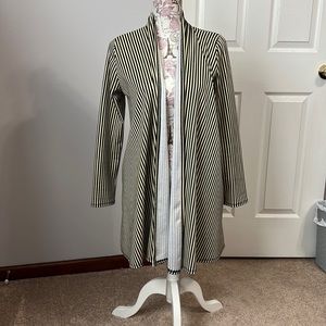 3/$10 long black/tan light cardigan size S